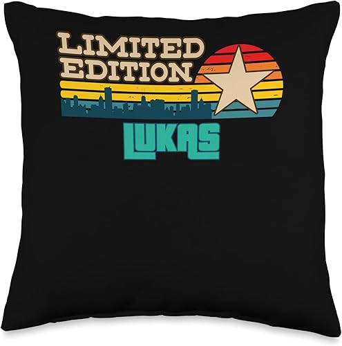 Limited Edition Thore Retro Radio Cassette Name Throw Pillow