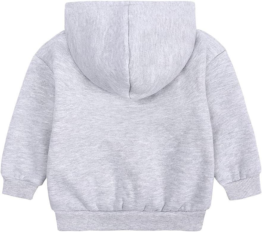 Baby Unisex Cotton Solid Hoodies, Toddler Sweatshirt Kids Cute Ear Hoody Tops Pullover Fall Winter Clothes