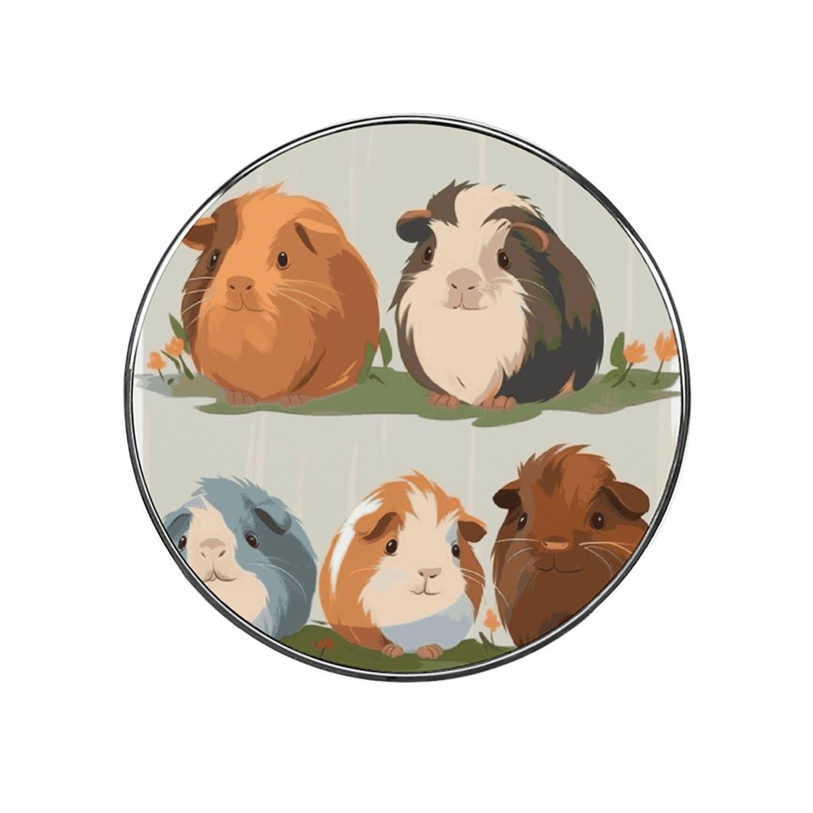 Adfgyerh Style Smiling (8) Refrigerator Magnets Circular Design，Stickers Home Decorations，Fridge Magnets For Fridge Plant Lovers Kitchen Office Locker Whiteboard Car Garage Decor.