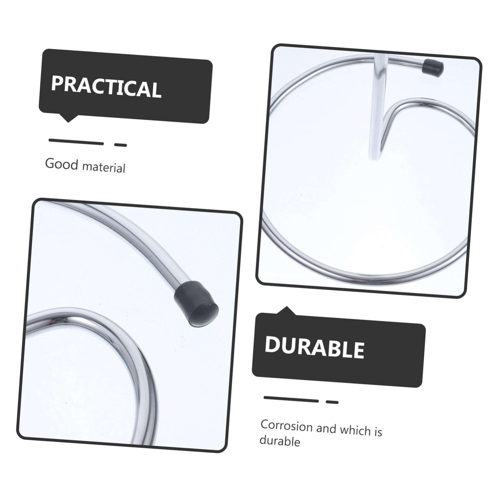 HOLIDYOYO 2pcs Wine Carafe Dryer Water Bottle Enthusiast Cup Countertop Rack Cup Drying Stand Decanter Stand Wine Decanter Wine Drainer Cup Holder Decanter Drainers Glassware Rack Silver