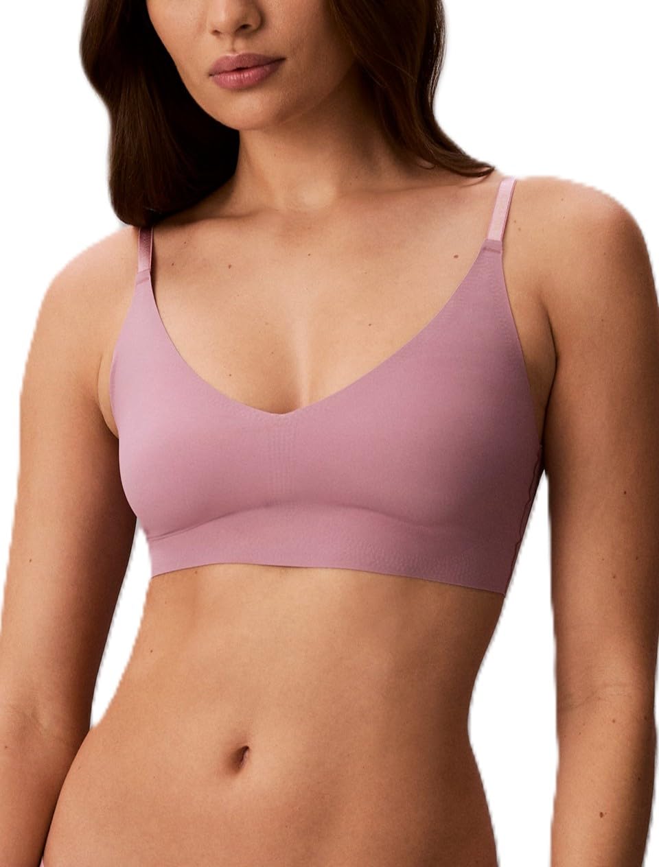 Calvin Klein Women's Invisibles Comfort Lightly Lined Seamless Wireless Triangle Bralette