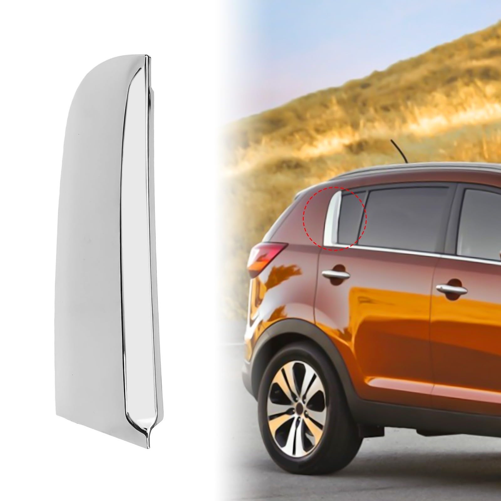 Modanatura posteriore destra per montante C Kia Sportage 2011-2015 OEM 832803W010