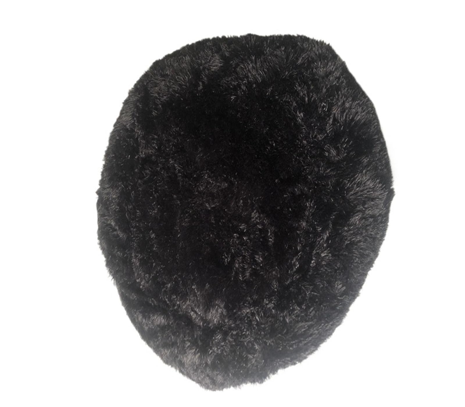 Lit rond pour chien et chat noir XS contre le stress animal