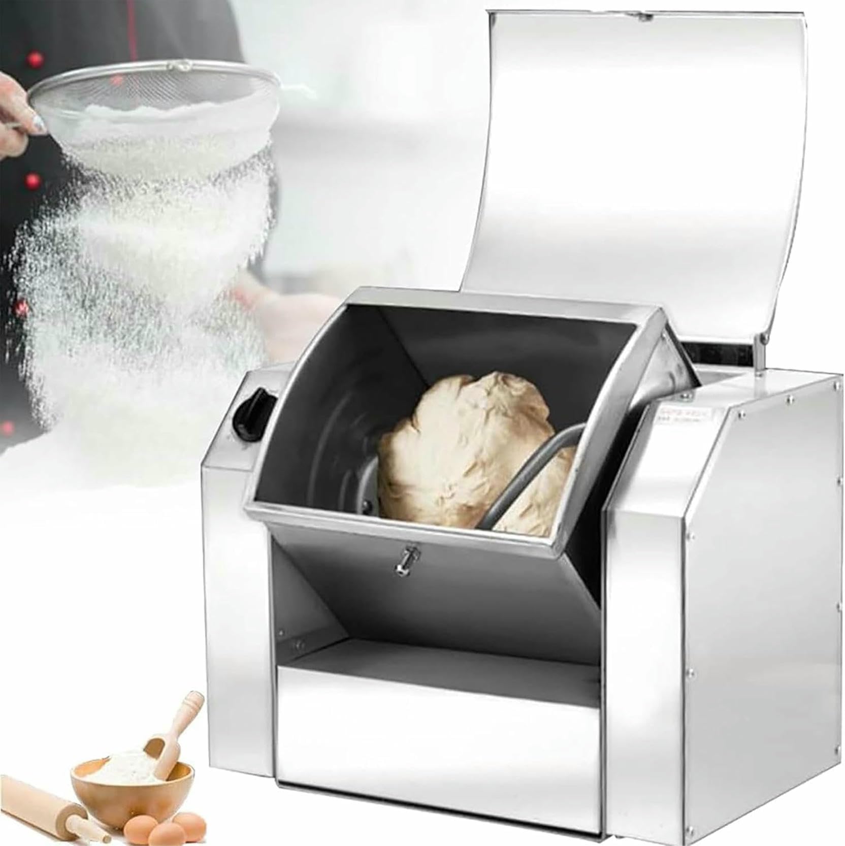 Miscelatore di Impasto Elettrico, Barra di Impasto Elettrico Rotante con Funzione di Distribuzione, Miscelazione Commerciale 5 Kg/10 kg per Ristoranti, Casa, 5 kg