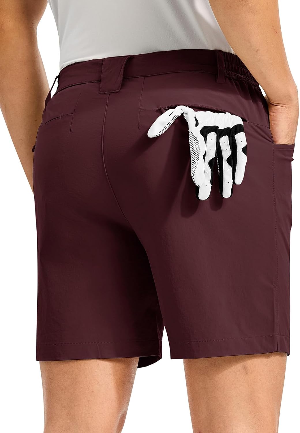 TBMPOY Men's Golf Shorts 7" Stretch Dress Casual Elastic Waist Short Quick Dry Lightweight Hiking Shorts with 4 Pockets - Image 2