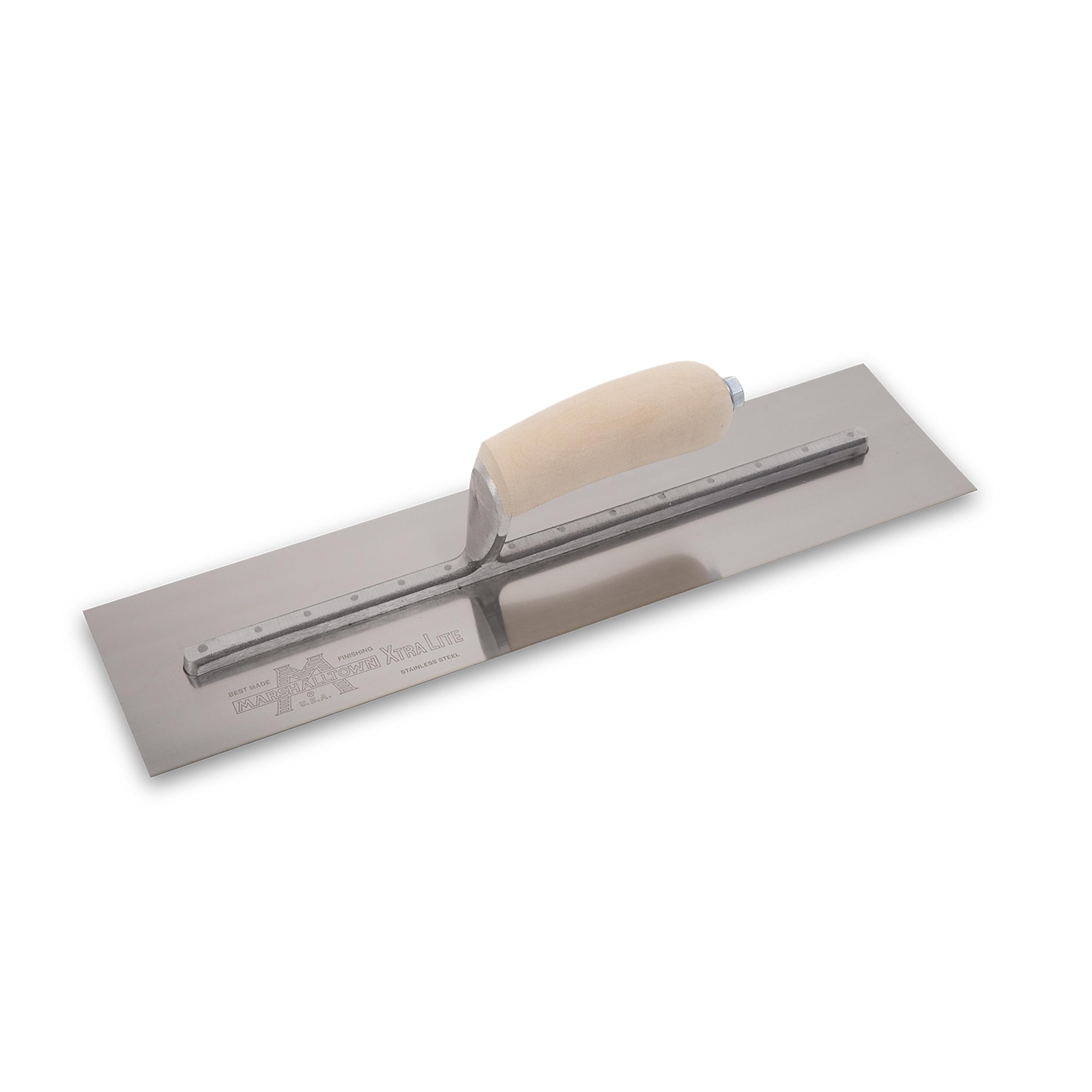 Marshalltown MXS73SS Cement Trowel Stainless Steel Wooden Handle 14 x 4.3/4in M