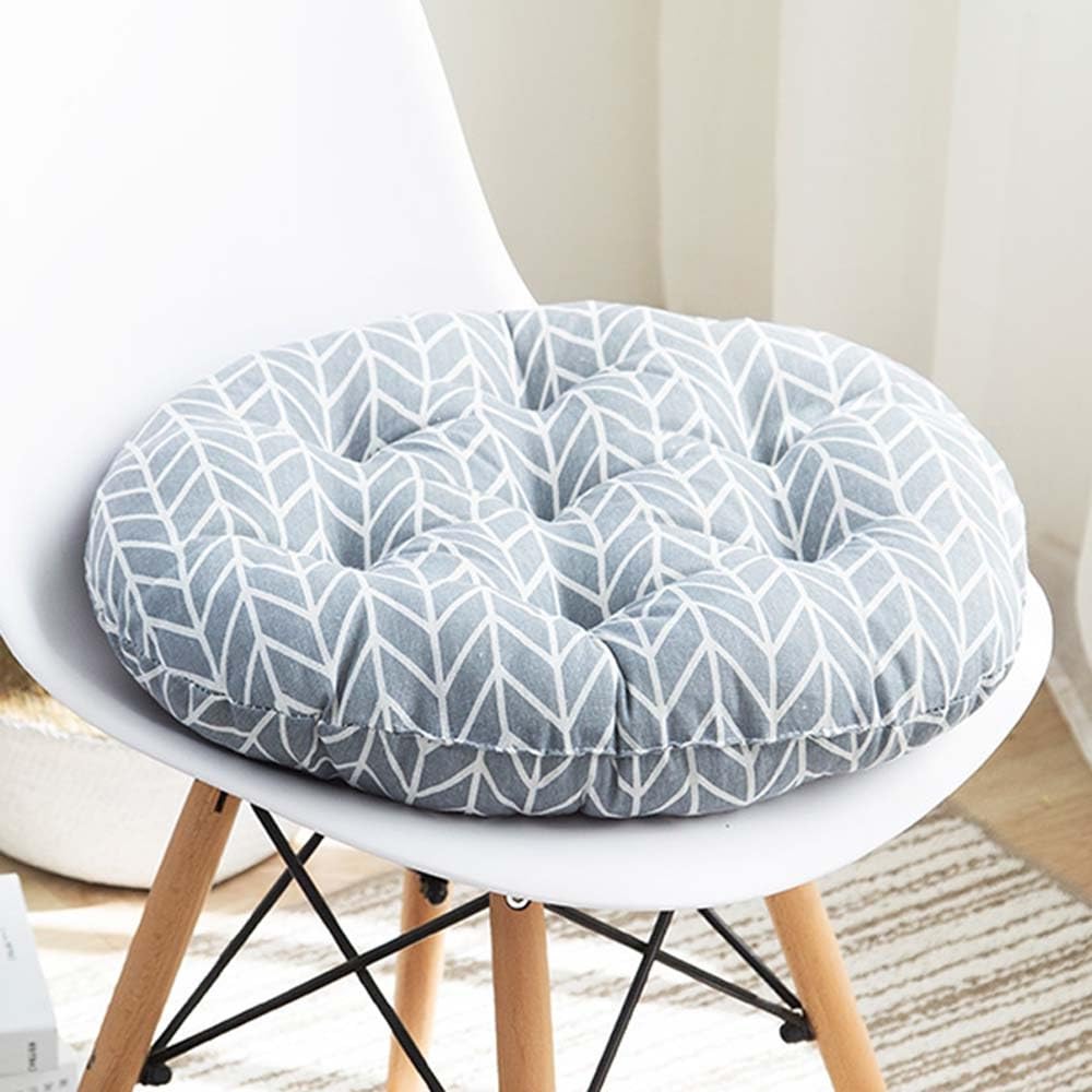 Hoowarm L Chair Cushions Round Indoor Outdoor Chair Cushions 40×40/45X45/50X50cm Chair Cushions Indoor Outdoor Seat Cushions For Dining Chairs Kitchen Garden Patio Office(,50X50cm/19X19in)