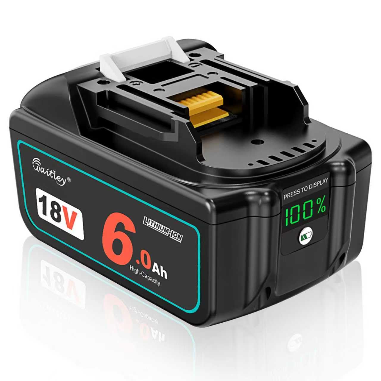 Amazon.co.jp: Waitleyマキタ互換18vバッテリー 6000mAh大容量