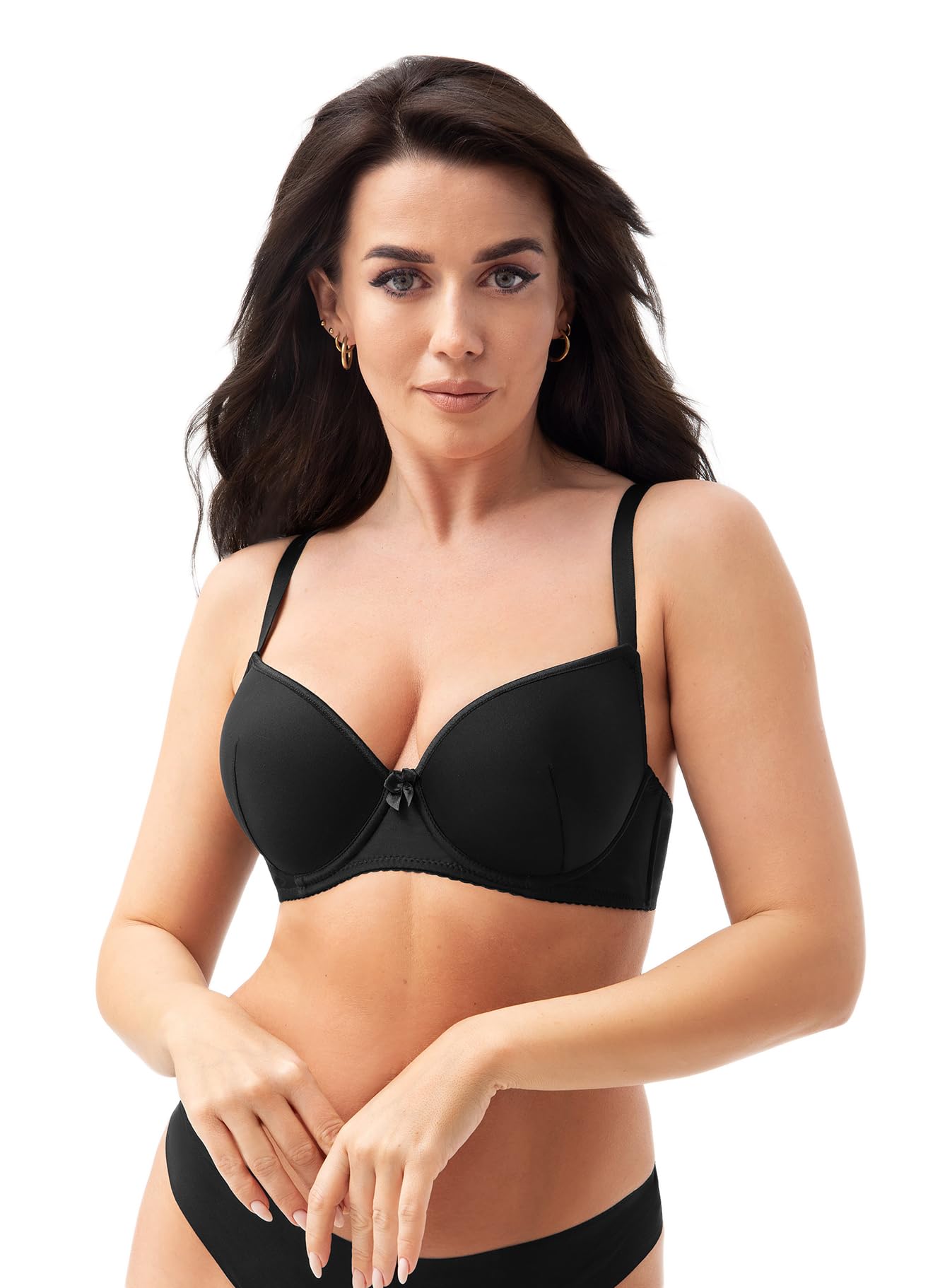 Selente My Secret - Reggiseno imbottito da donna (made in EU) in taglie grandi da coppa D a coppa G