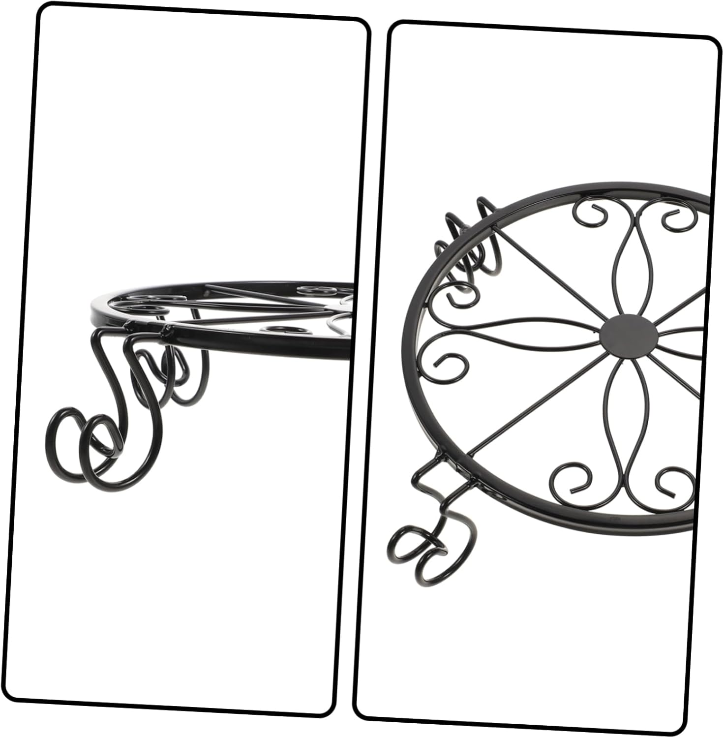 BESPORTBLE Heavy Duty Flower Pot Stands Iron Plant Stand Plant Pot Shelf Space Saving