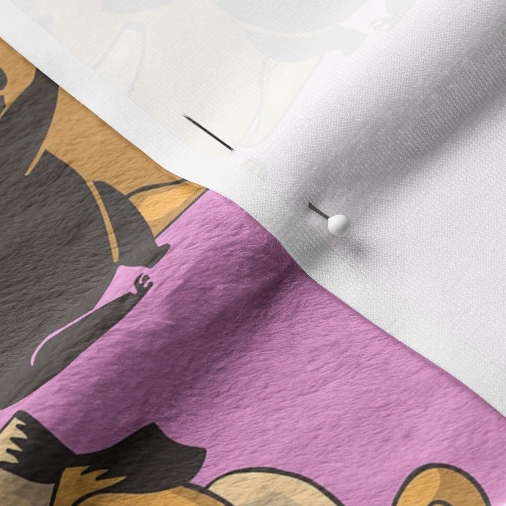 Spoonflower Fabric - Pug Hugs Dog Lover Novelty Funny Purple Printed on Minky Fabric by The Yard - Sewing Baby Blankets Quilt Backing Plush