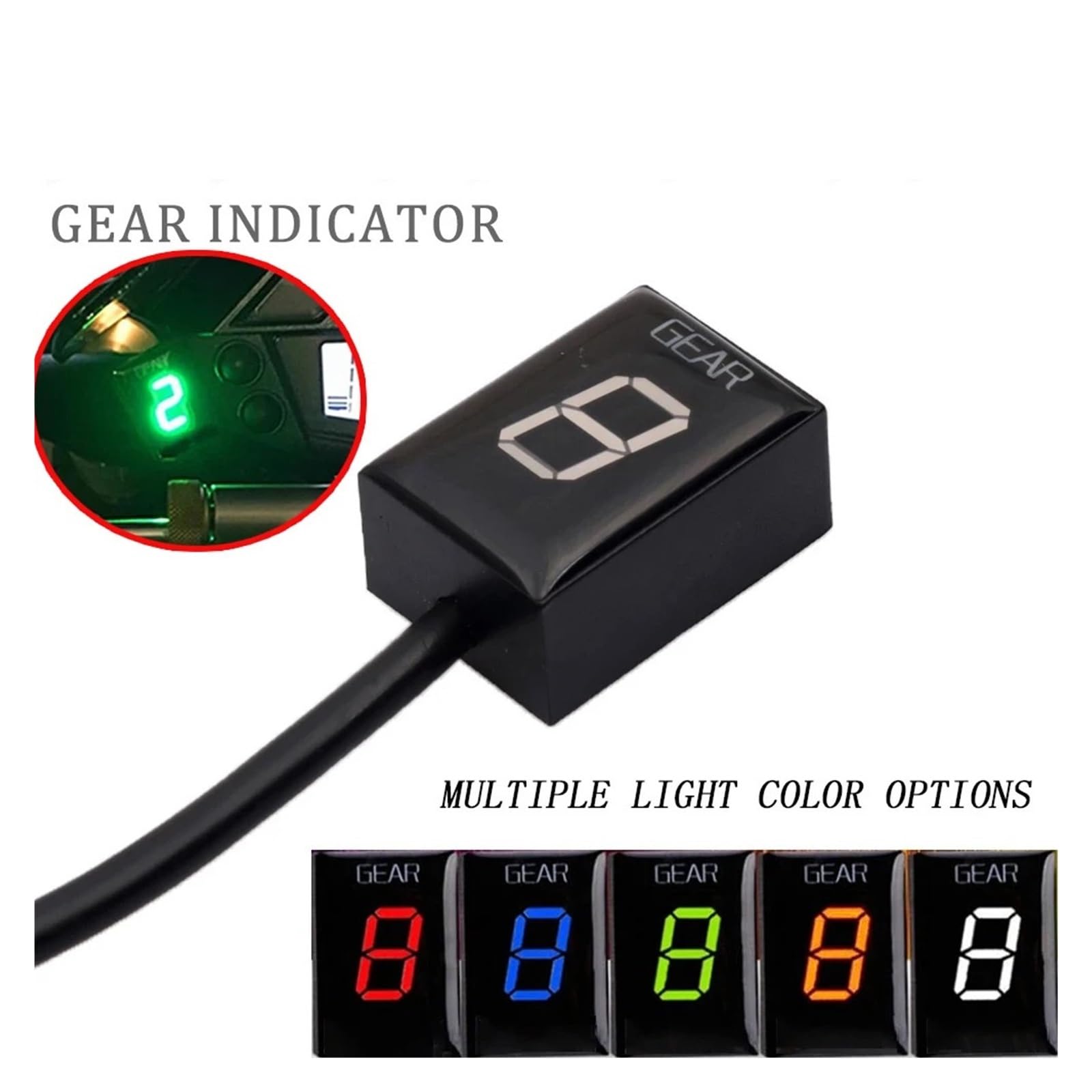 Motocicletta Marce Sensori Per Z1000 Z1000SX 2010 2011 2012 2013-2016 Accessori Moto LED 1-6 Indicatore Di Marcia Display Del Tester