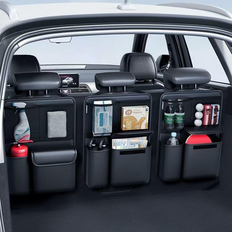 Kofferraum Organizer für BYD Atto 3 EVO/Atto 3 2026 2025 2024, Auto Kofferraumtasche Rücksitz Organizer für Aufbewahren und Organisieren von Dingen Zubehör,2pcs