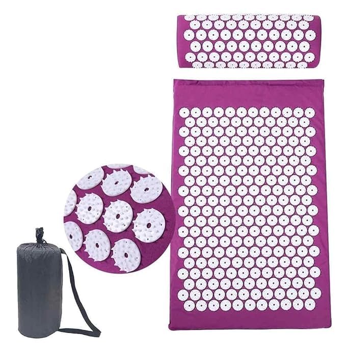 GETZET Acupressure Exercise Mat Pain Relief Point Therapy, Muscle Relaxation, Sciatica And Blood Circulation, Yoga Acupuncture Relaxation Mat.