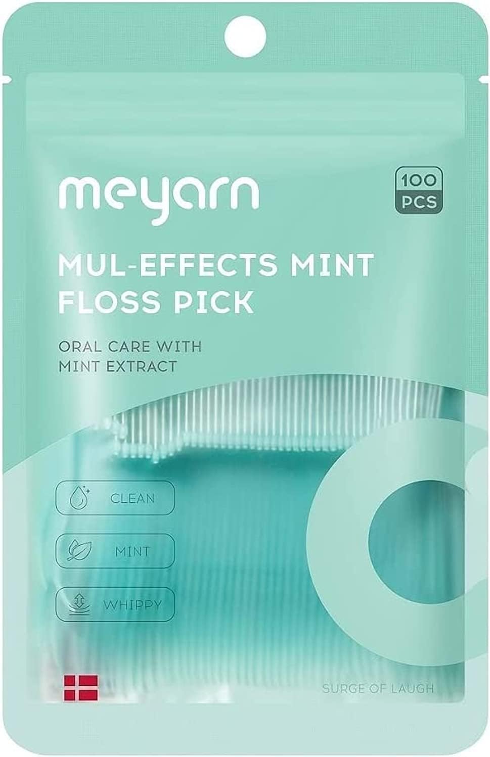 meyarn100PCS Dental Floss Picks for Teeth Sustainable Flossers with Tooth Pick Flossers for Adults and Kids- Plaque Remover for Fresh Teeth Cleaning Boho
