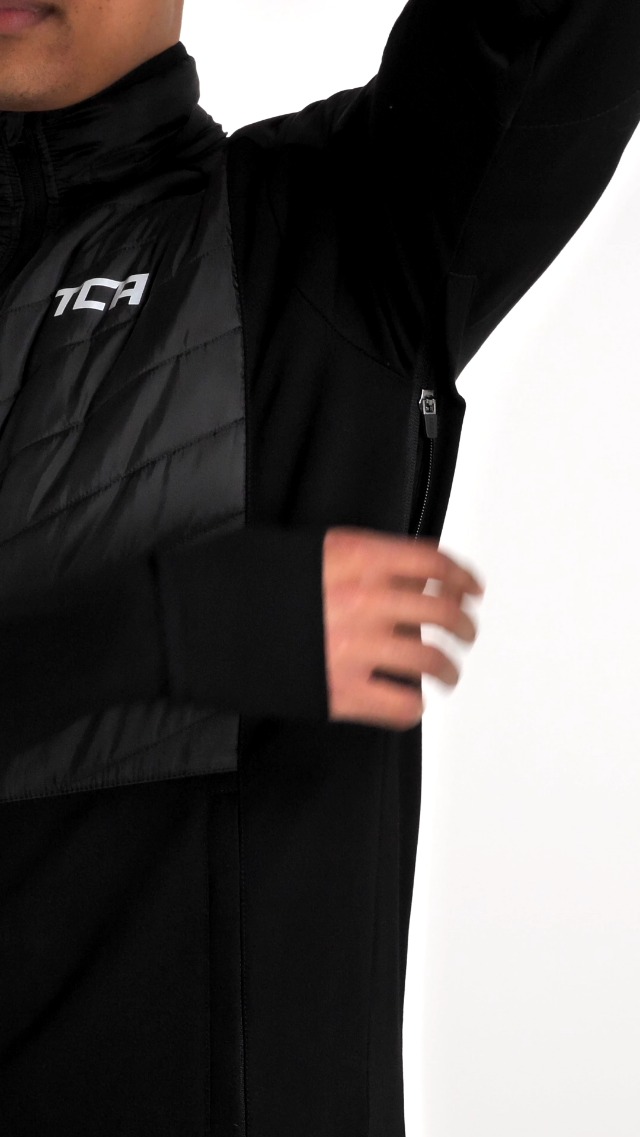 Veste De Course TCA Excel Runner - Légère Déperlante - 4 Saisons - Homme - Rembourrage Thermique