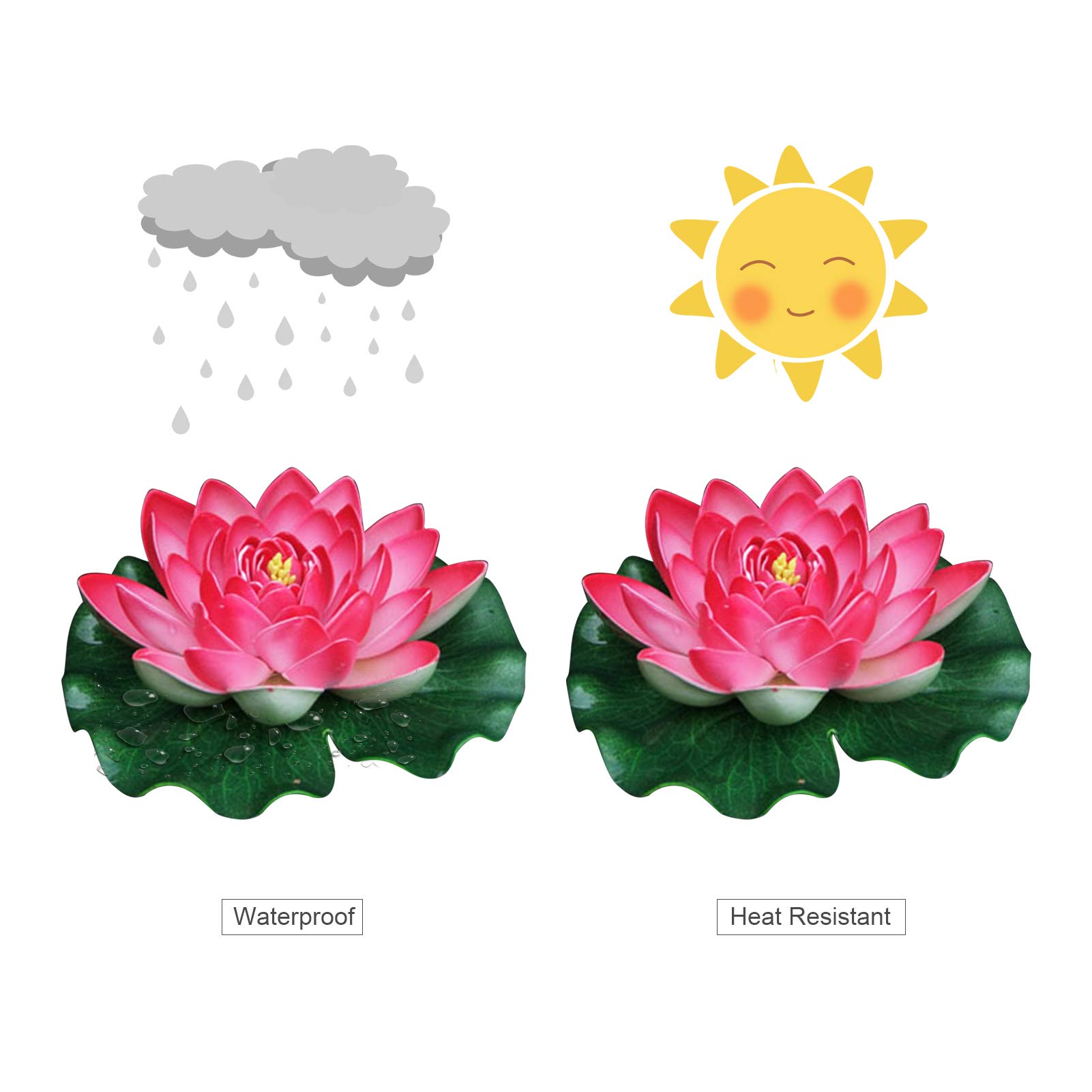 SwirlColor Lotusbloem lotusbladeren set 6 stuks