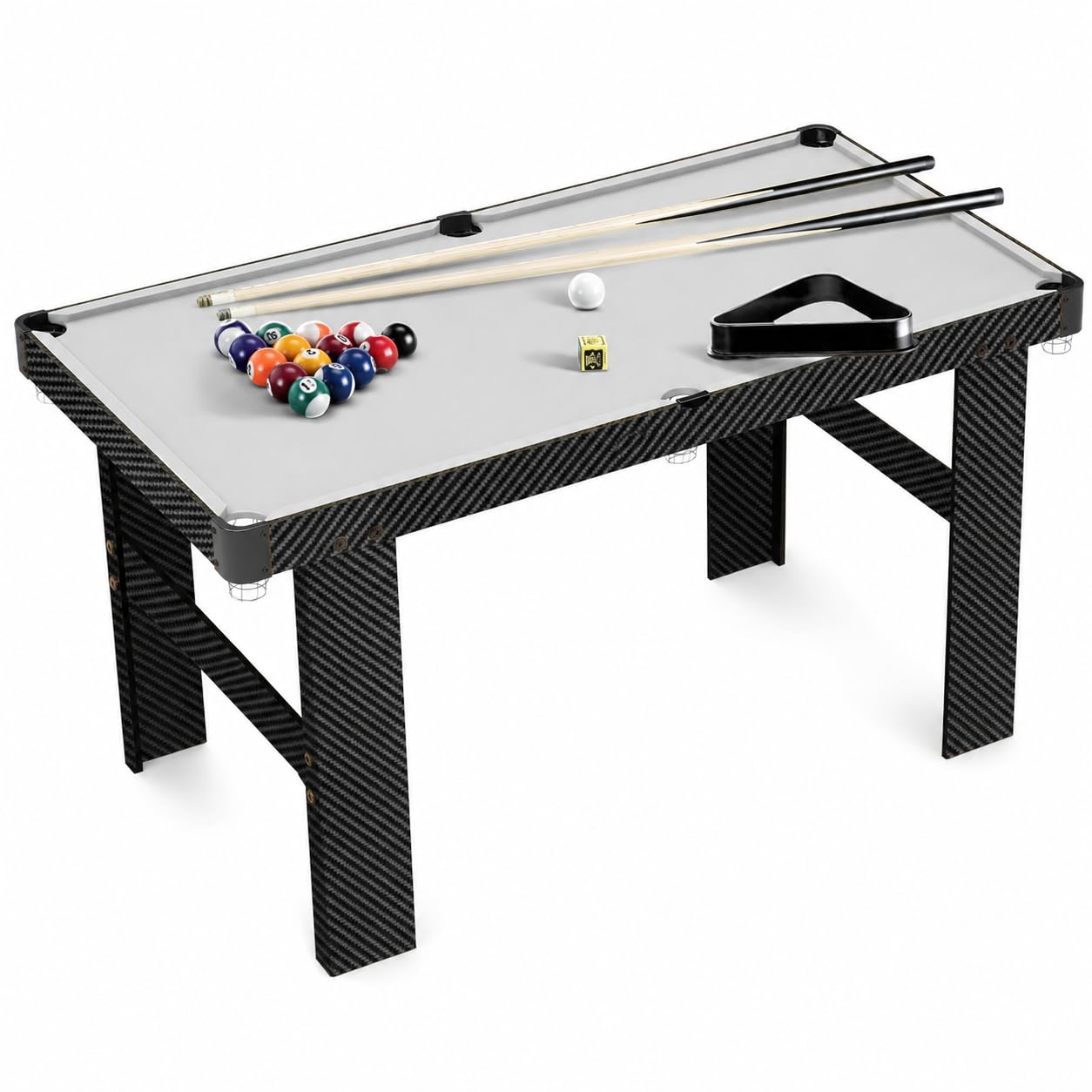 Mesa Billar Plegable, Billar para Niños y Adultos, Mesa Compacta