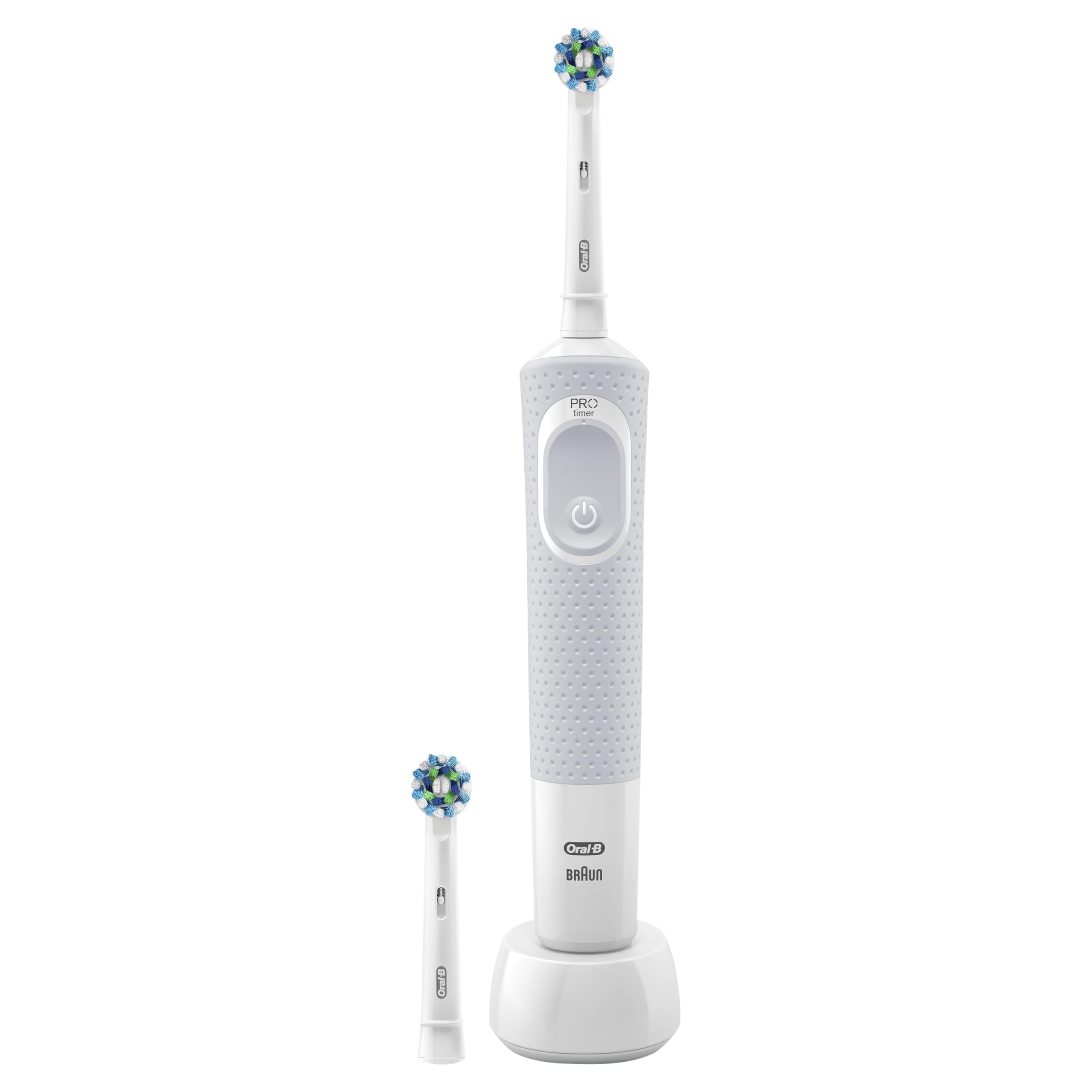 Spazzolino Elettrico Ricaricabile Braun Oral-B Vitality 170 CrossAction Bianco con 1 Manico 2 Testine