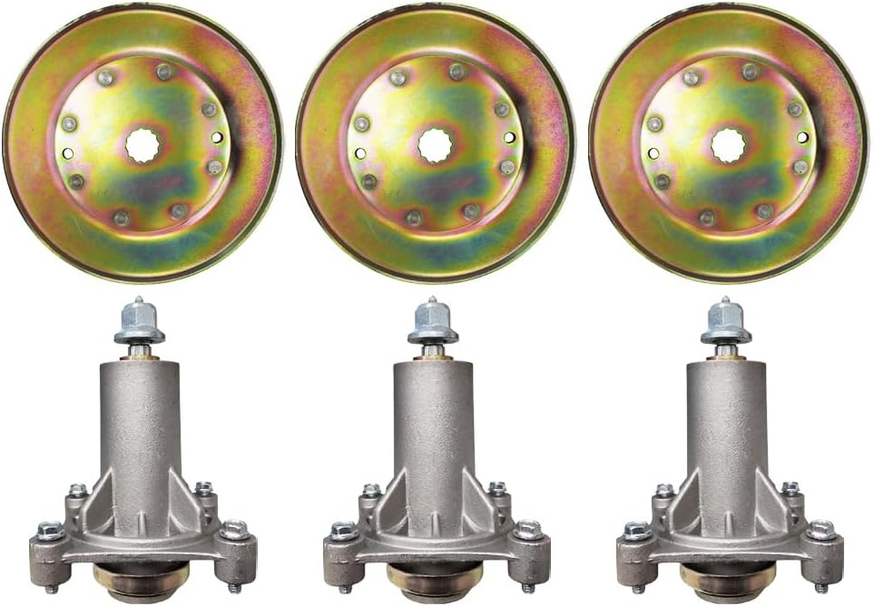 proven part Set of 3 Spindles and 3 Pulleys Replace 153532 28-026 187292 532173435 532192870 173435