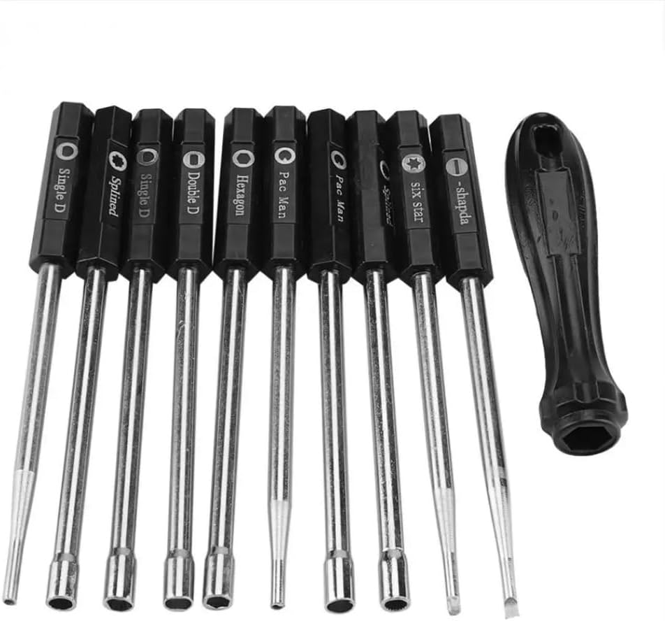 (Pack of 10) Versatile Tune Up Carburetor Adjustment Tool Screwdriver + Carrying Case Universal Use 2 Cycle Small Engine Part