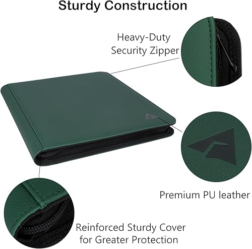 Vista 2 de Rayvol Toploader - Carpeta con capacidad para 252 cargadores superiores de 9 bolsillos, bolsillos de doble cara sin anillo para tarjetas