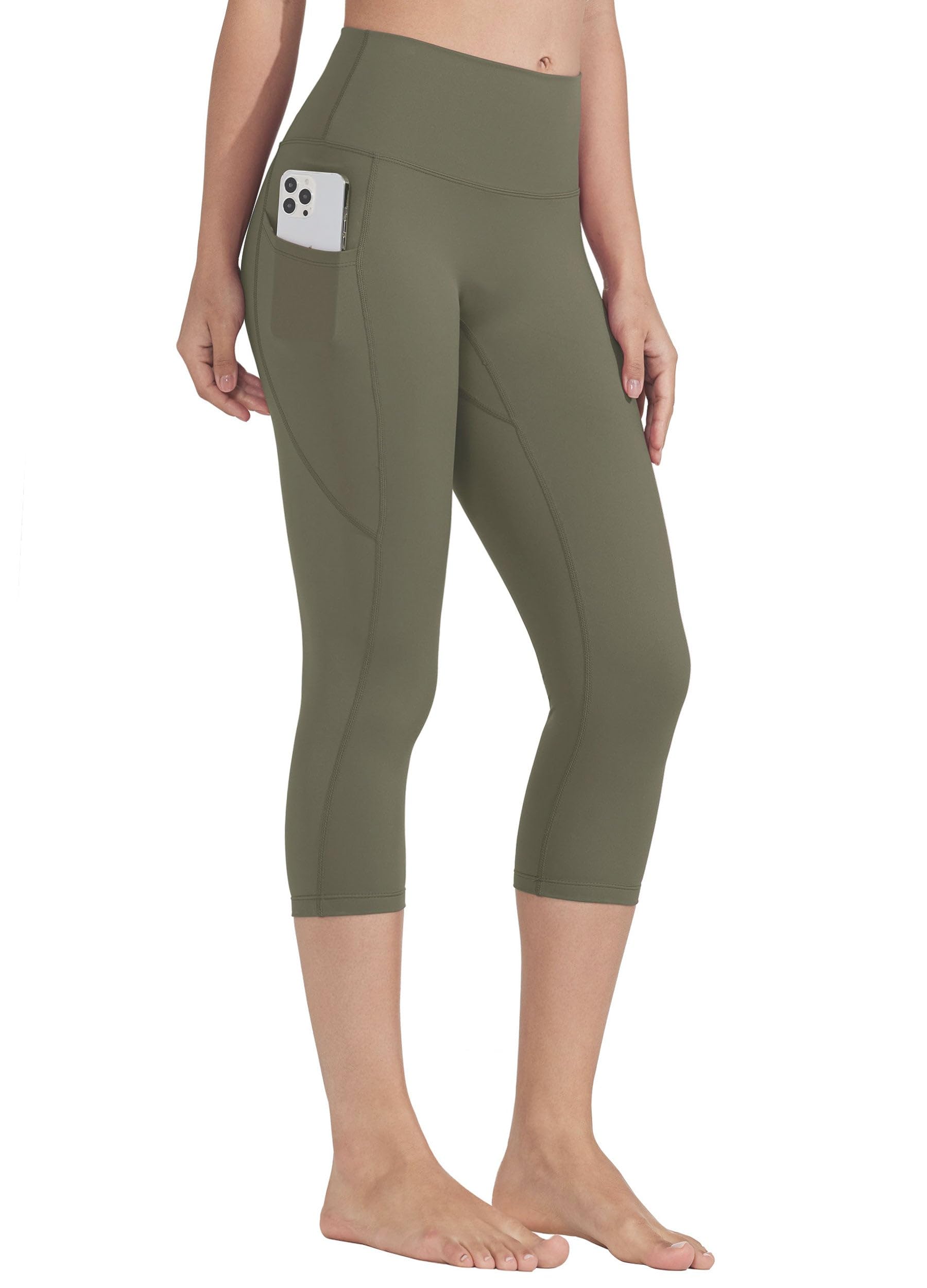Willit Women's Yoga Capri Leggings Pants with Pockets High Waisted Exercise Casual Workout