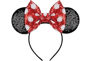 FANYITY Mouse Ears: Bewitching Sequin Headbands for Magical Adventures