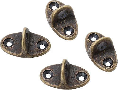 Miniatura 6 de Housoutil Almohadilla de gancho de techo Placa de ojo 12 piezas Suspensión Anillo de grapas de techo Gancho de grapas Gancho de gancho de techo