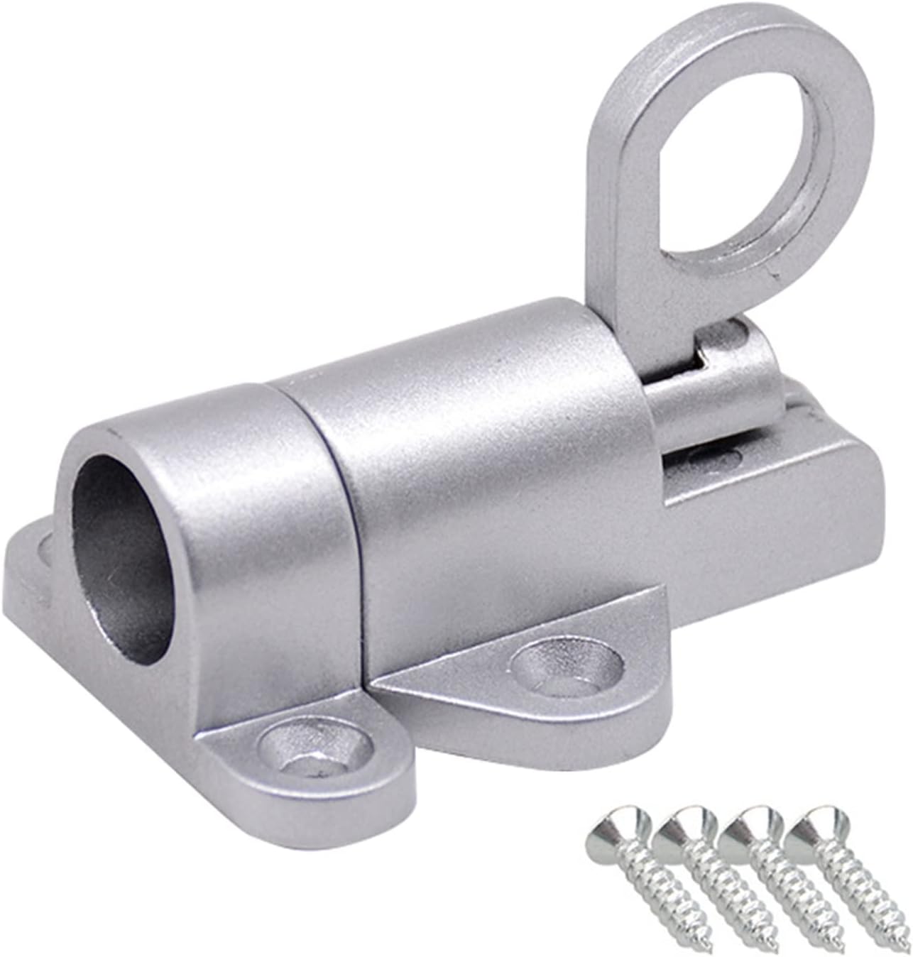 Hot Aluminum Alloy Automatic Window Gate Lock Automatic Spring Latch Window Door Bolt Latch Safety Lever Handle Sweep Latch (Color : Black)