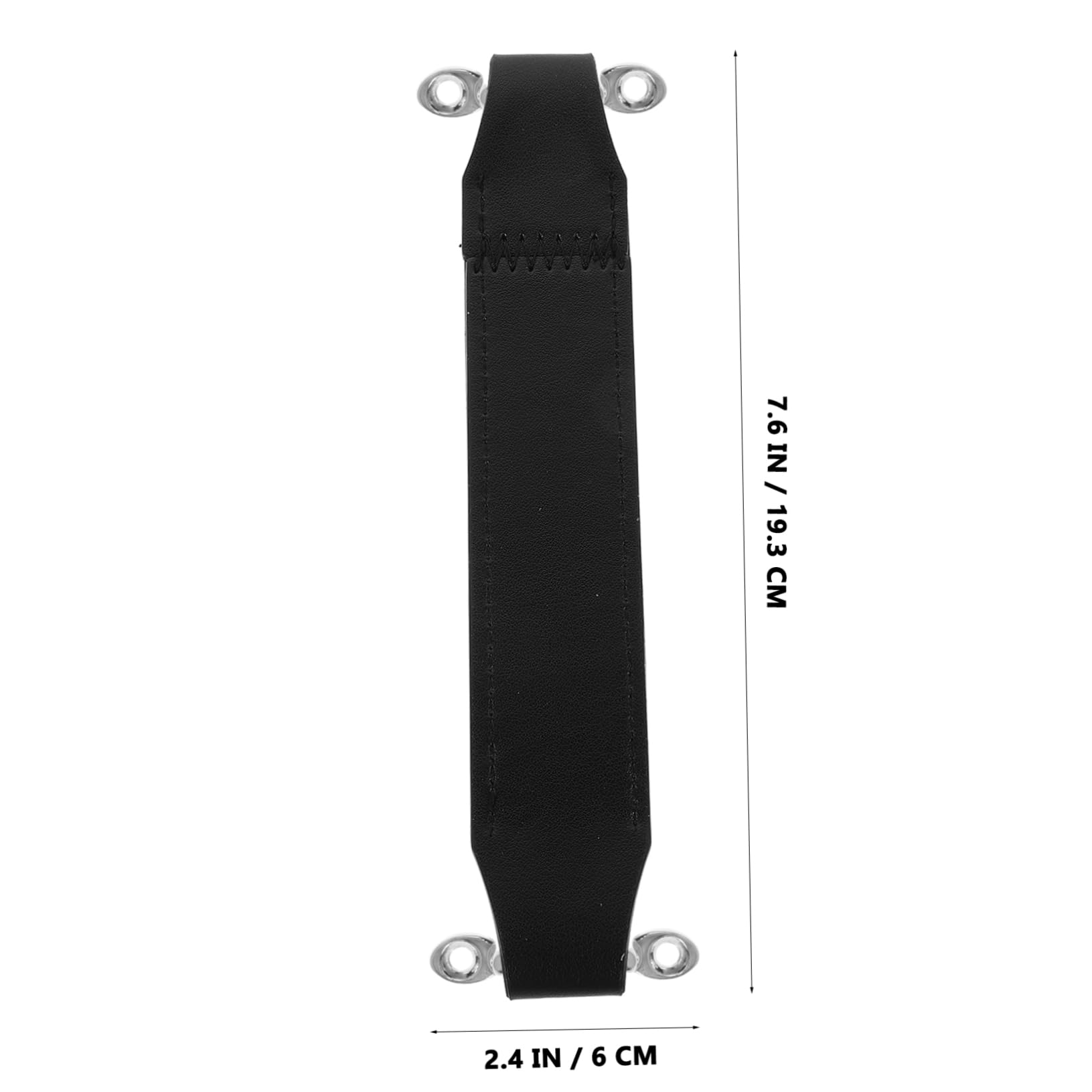 BESTonZON Pu Leather Handle Replacement for Guitar Amplifier and Speaker Cabinet Detachable Ergonomic Grip for Luggage and Multi-functional Useblack