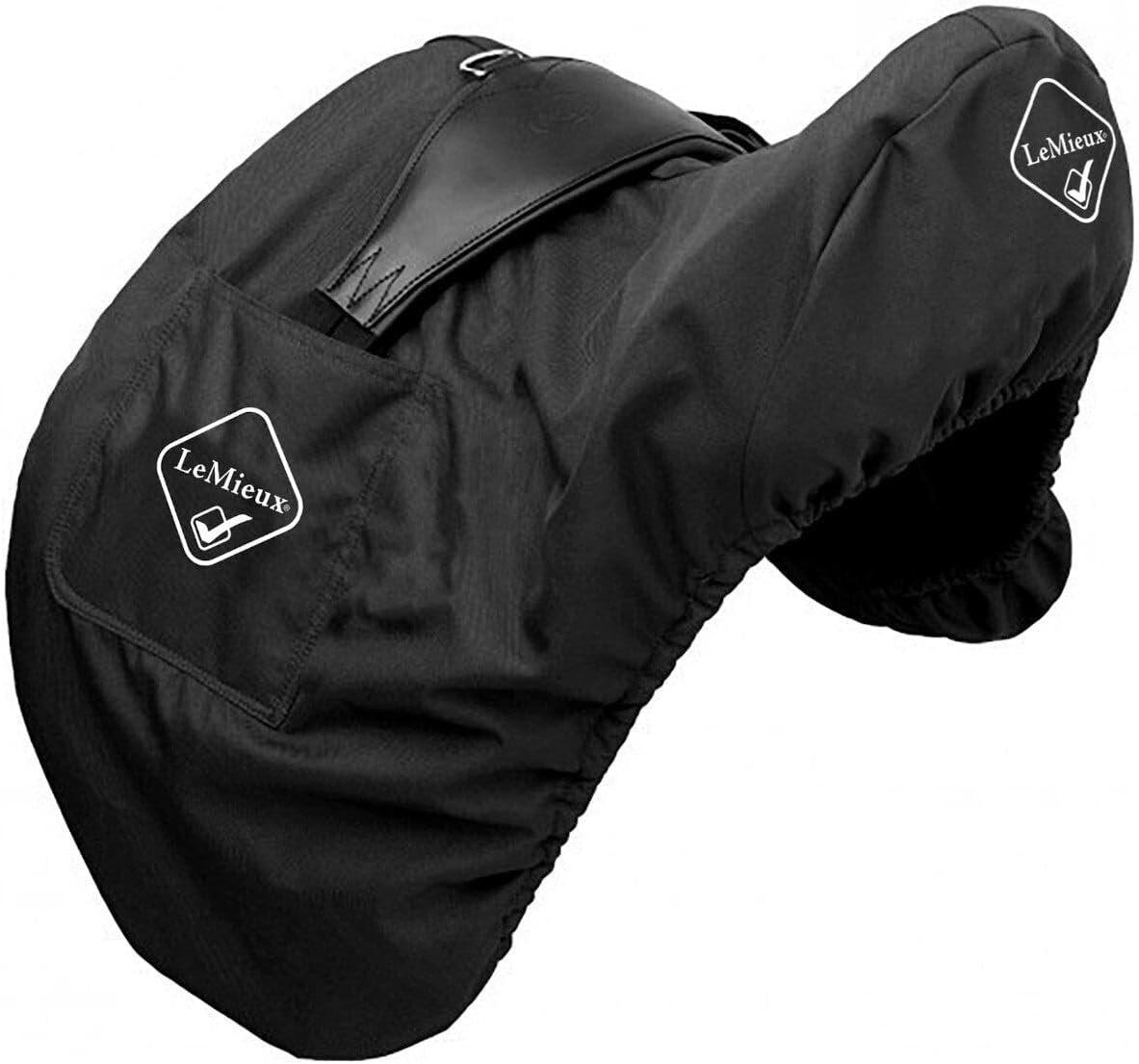 Lemieux GP Jump Saddle Cover Black - Durable Waterproof Outer - Soft Fleece Lining