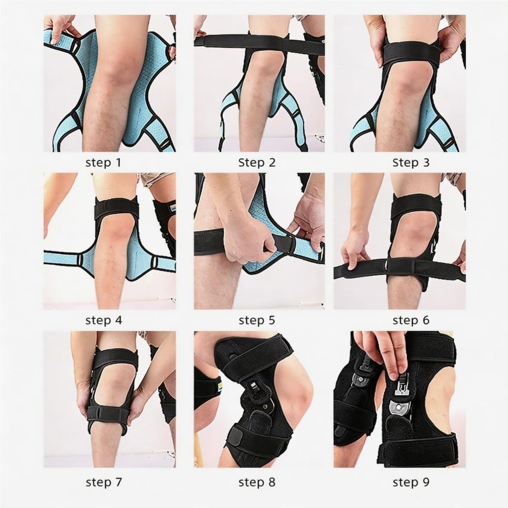 Booster de Soutien du Genou exosquelette for la Marche et la montée des escaliers, attelle de stabilité articulaire for Usage Quotidien d'âge Moyen et des Personnes âgées