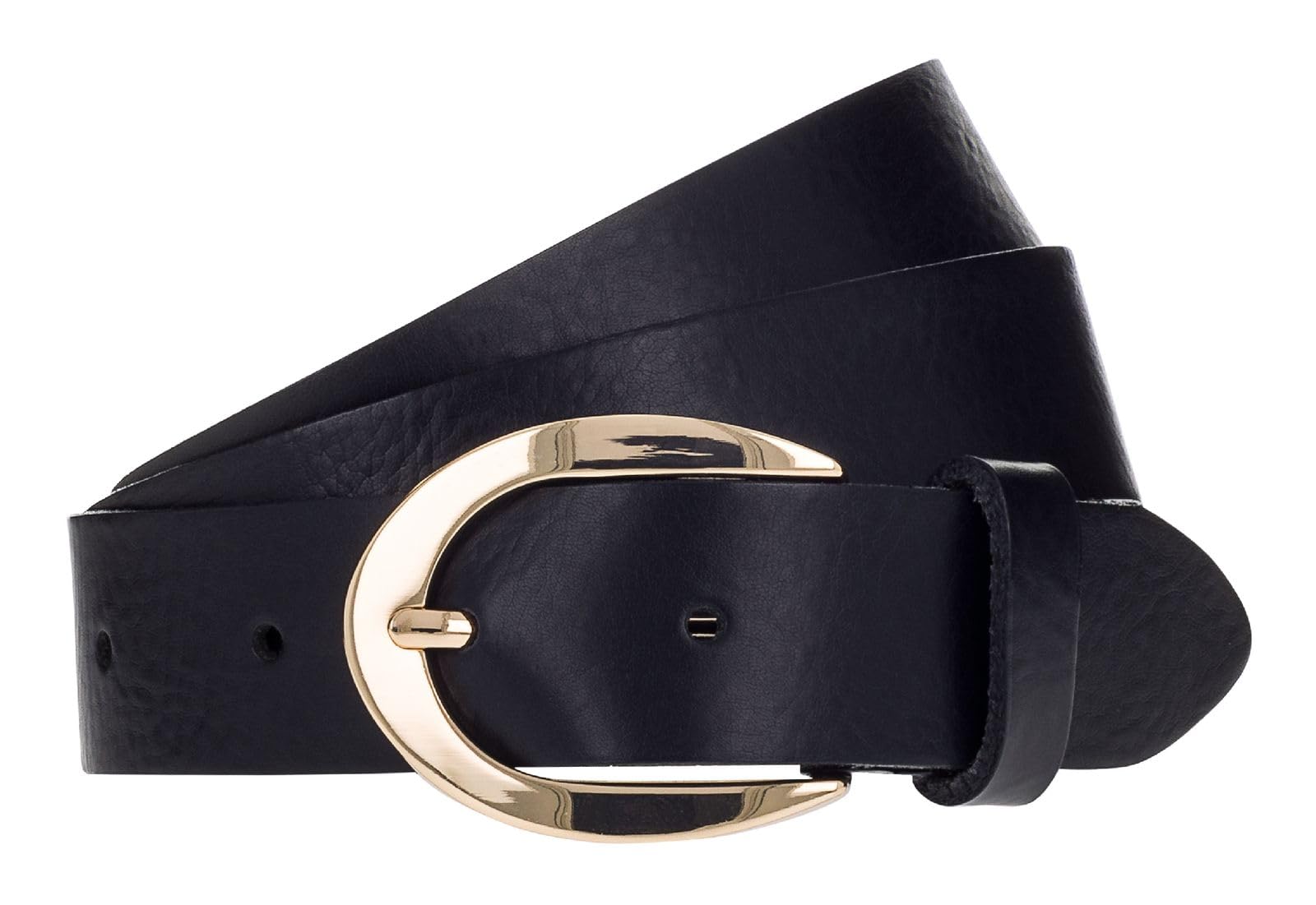 Ceinture cuir 30mm Vanzetti W80 en noir véritable pour un ajustement précis