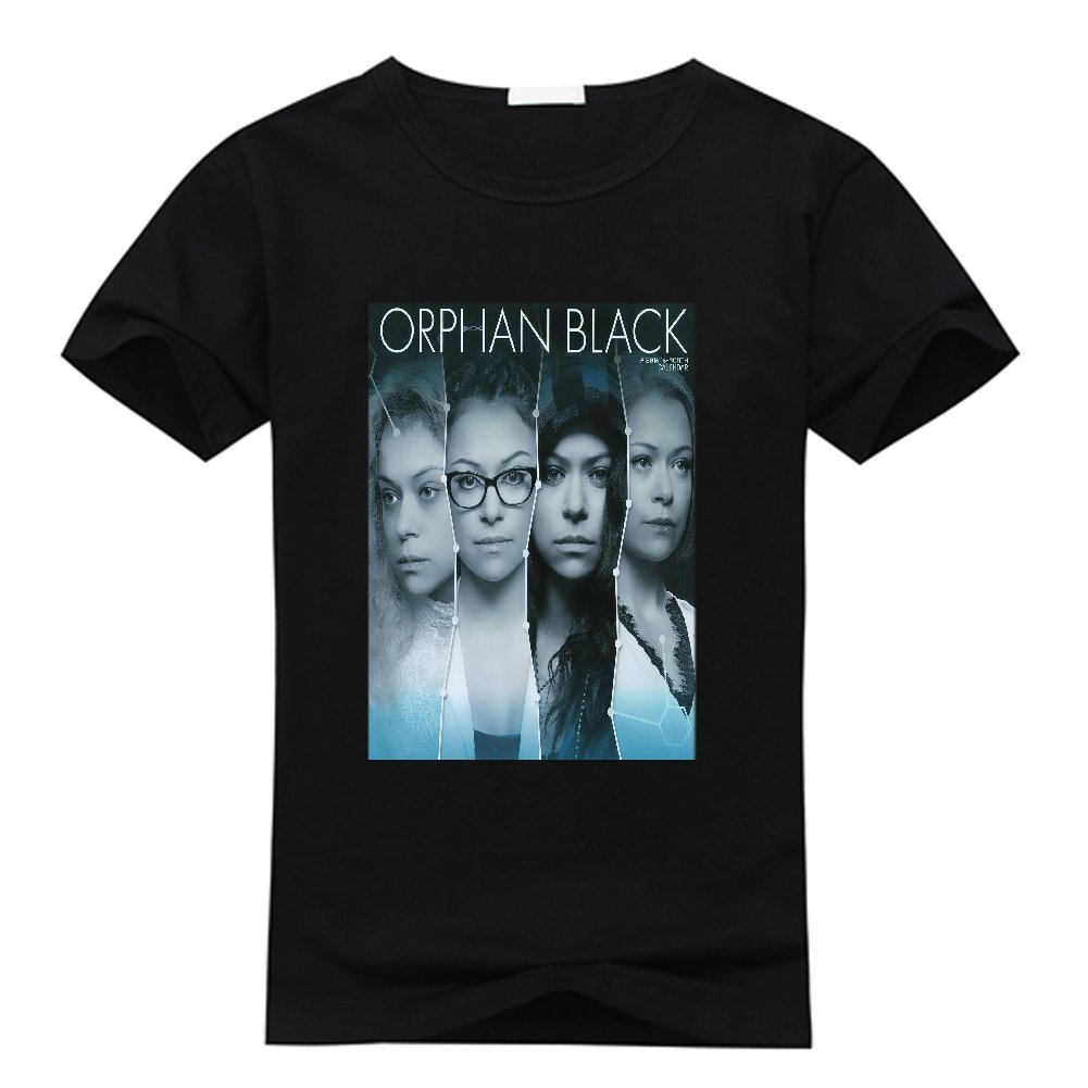 Custom Orphan Black Women's T-shirt, Designer Classic 100% Cotton T-shirt X-Large Black