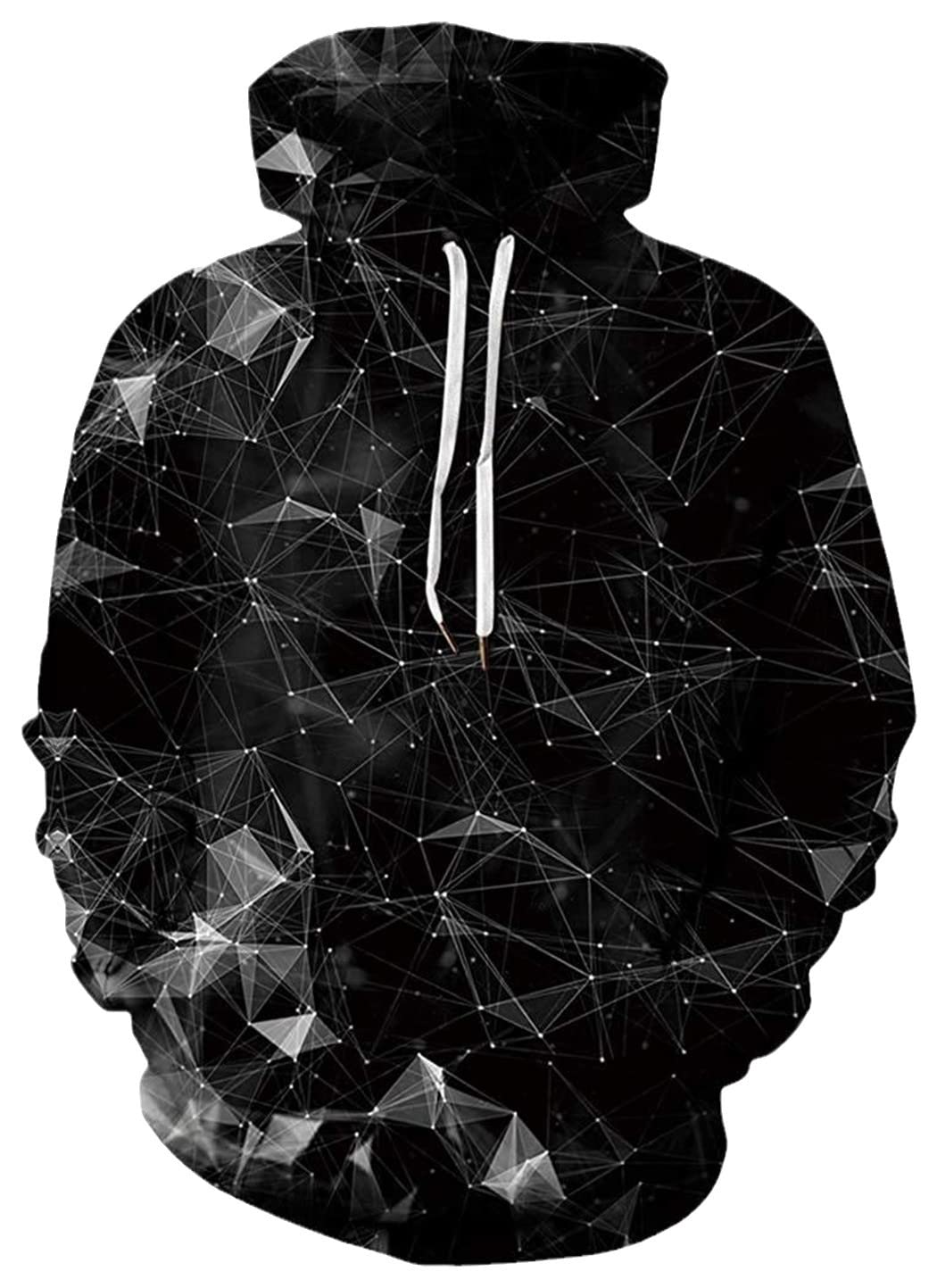 Sweat à capuche géométrique 3D chaud et résistant pour l'hiver urbain - 6