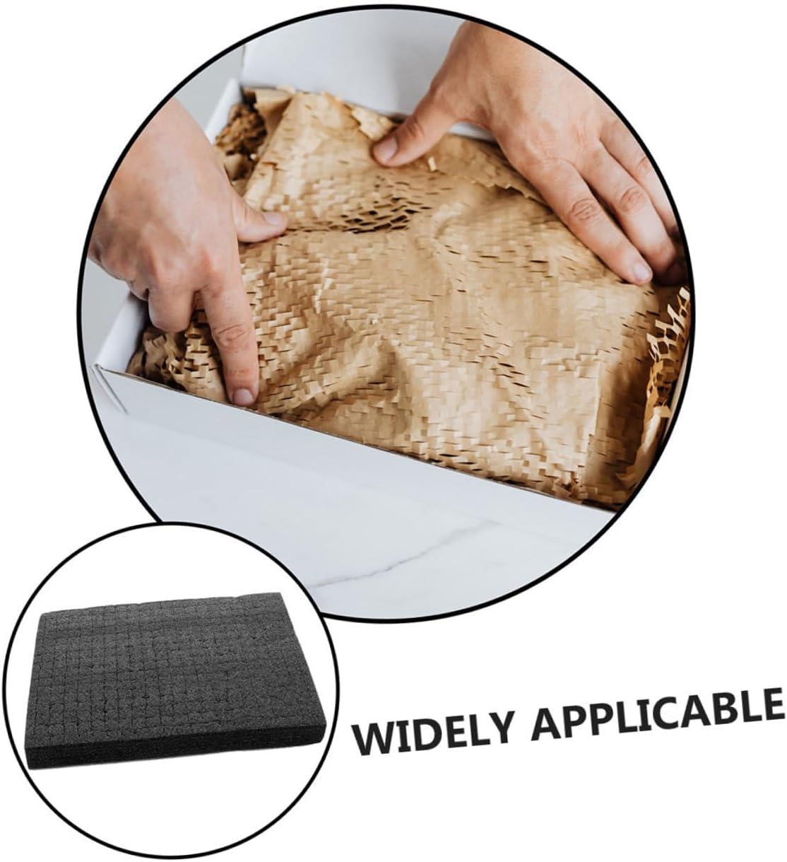 BESTYASH Dark Protective Foam Cube Sheet 500x300x30mm Multi-use Foam Insert Packing Pad for Toolboxes and Express Packaging