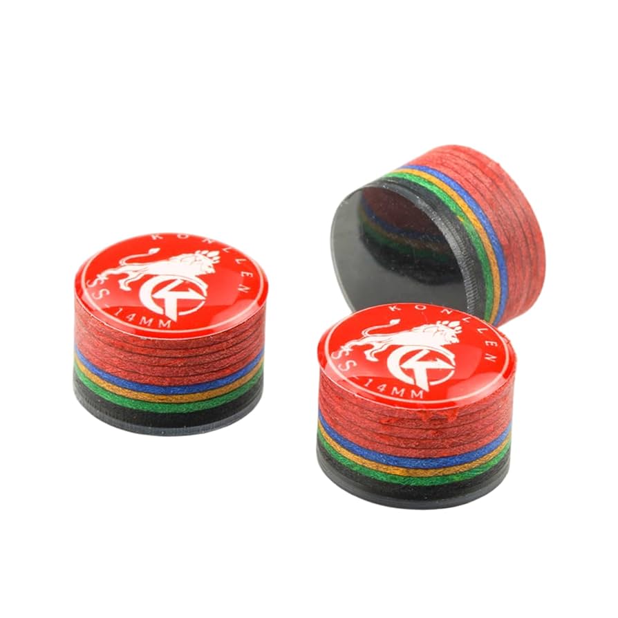 Pool Cue Billar 14mm Tips 8 Layers of Skin Cue Stick Tip