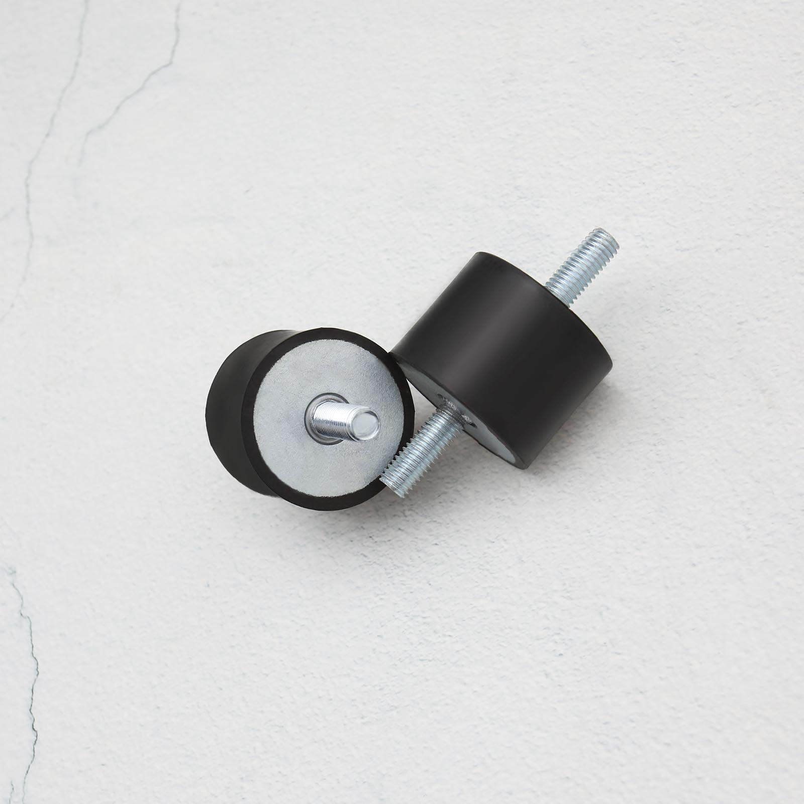 4 Stück M8 40x30mm Doppelend-Gummi-Absorber Halterungen Anti-Vibrations-Isolator für Luftkompressoren Motoren Wasserpumpen