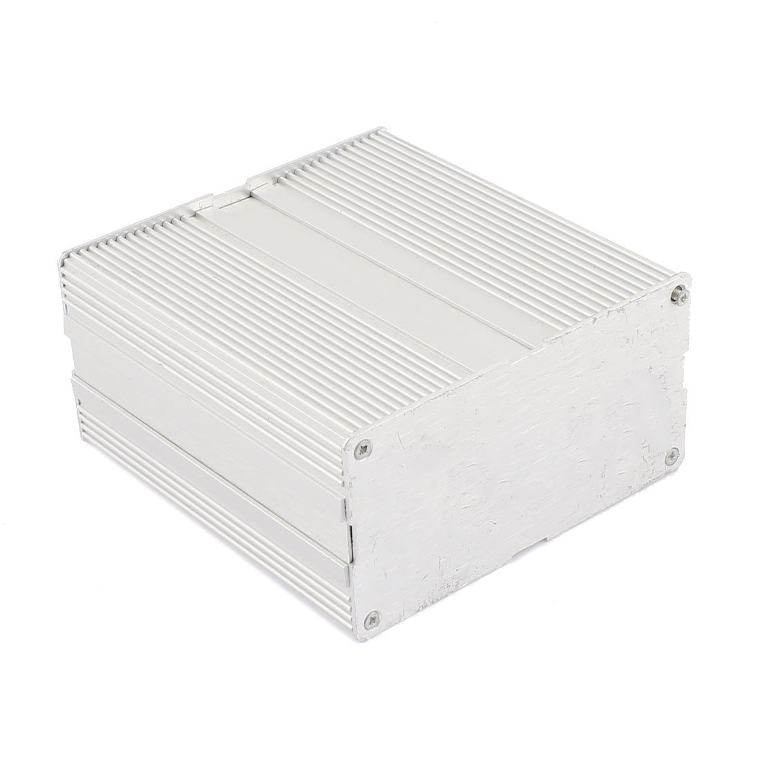 Aexit 124 x 115 x 61mm Multi-purpose Electronic Extruded Aluminum Enclosure Silver Tone (6346101b974b2b4e429ea781c182c32d)