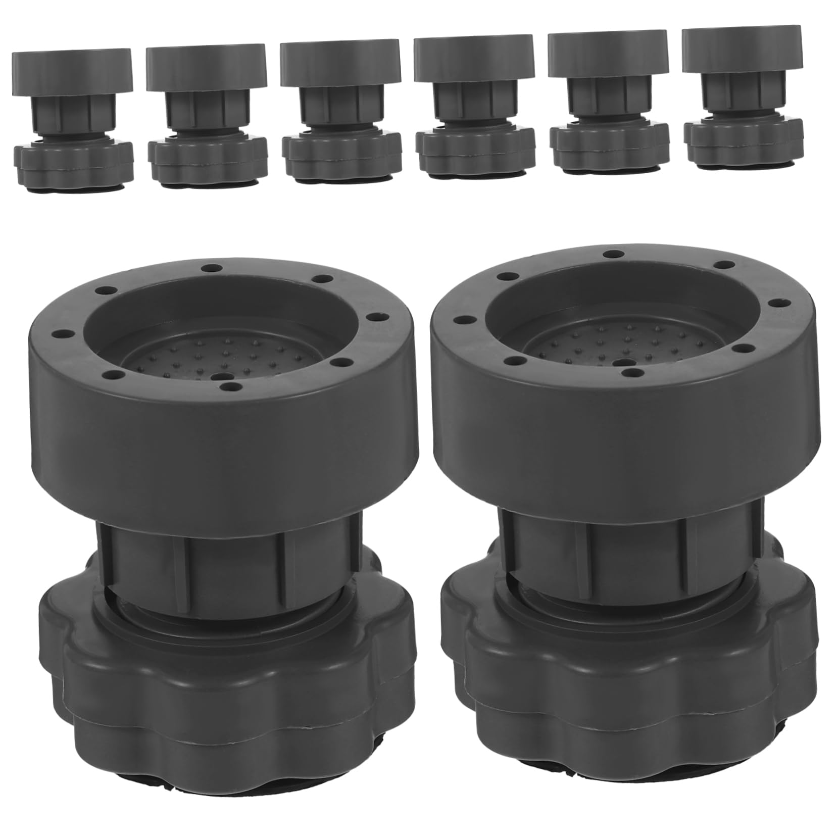 Tappetini Antiscivolo Rialzati per Lavatrice 8 Pezzi PP PVC