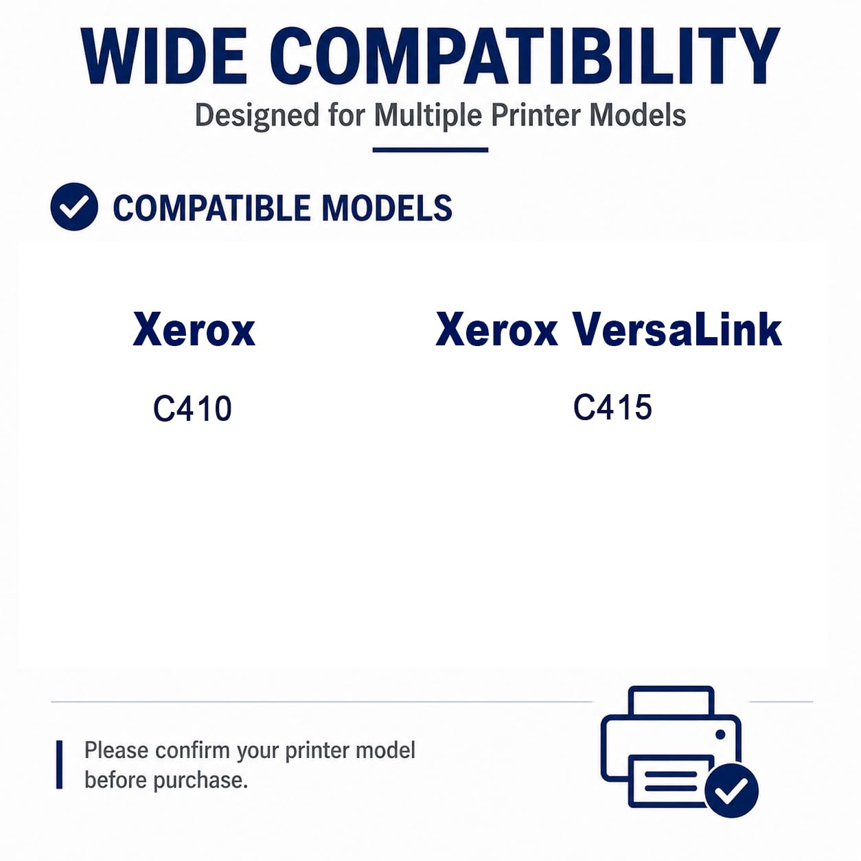 C410 sostituzione della cartuccia di toner ad alta resa per 006R04685, compatibile con Xerox C410/C415, con chip