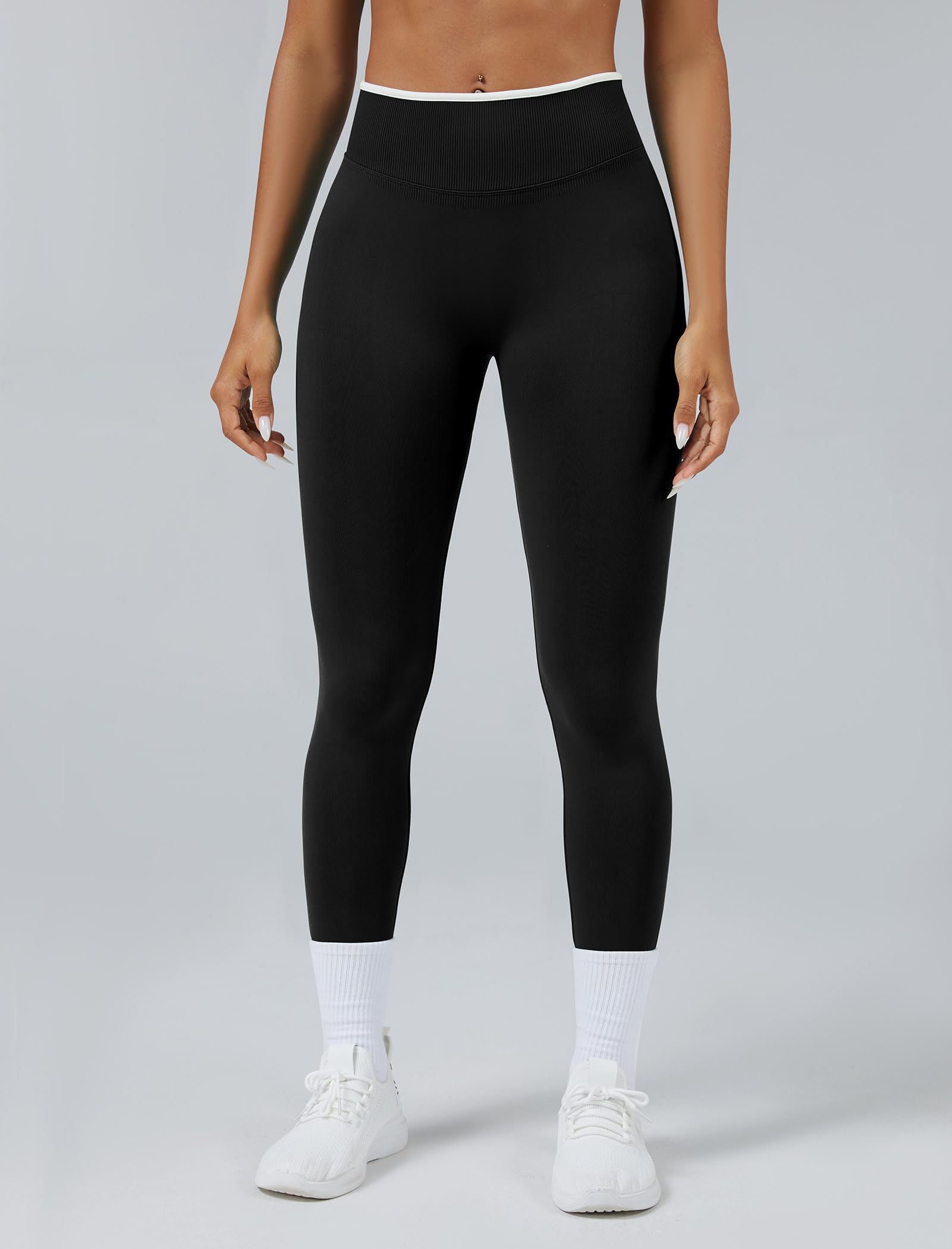 Odizli Leggings deportivos para mujer, cintura alta, push up, forma de botín, opacos, para gimnasio, yoga, largos, leggins deportivos