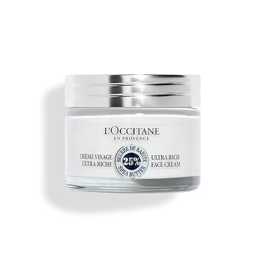 L'OCCITANE Shea Ultra Rich Comforting Face Cream 50ml | Enriched with 25% Shea Butter | Vegan & 97% Readily Biodegradable | Clean & Premium Beauty Skincare for All Skin Types | 72 Hour Moisturisation