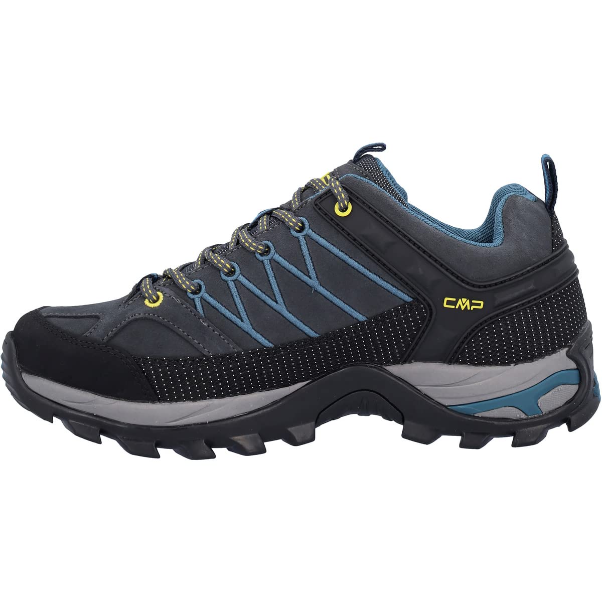 CMP Rigel Low Trekking Shoes Wp, Scarpe da trekking Uomo, Antracite-Deep Lake, 39 EU