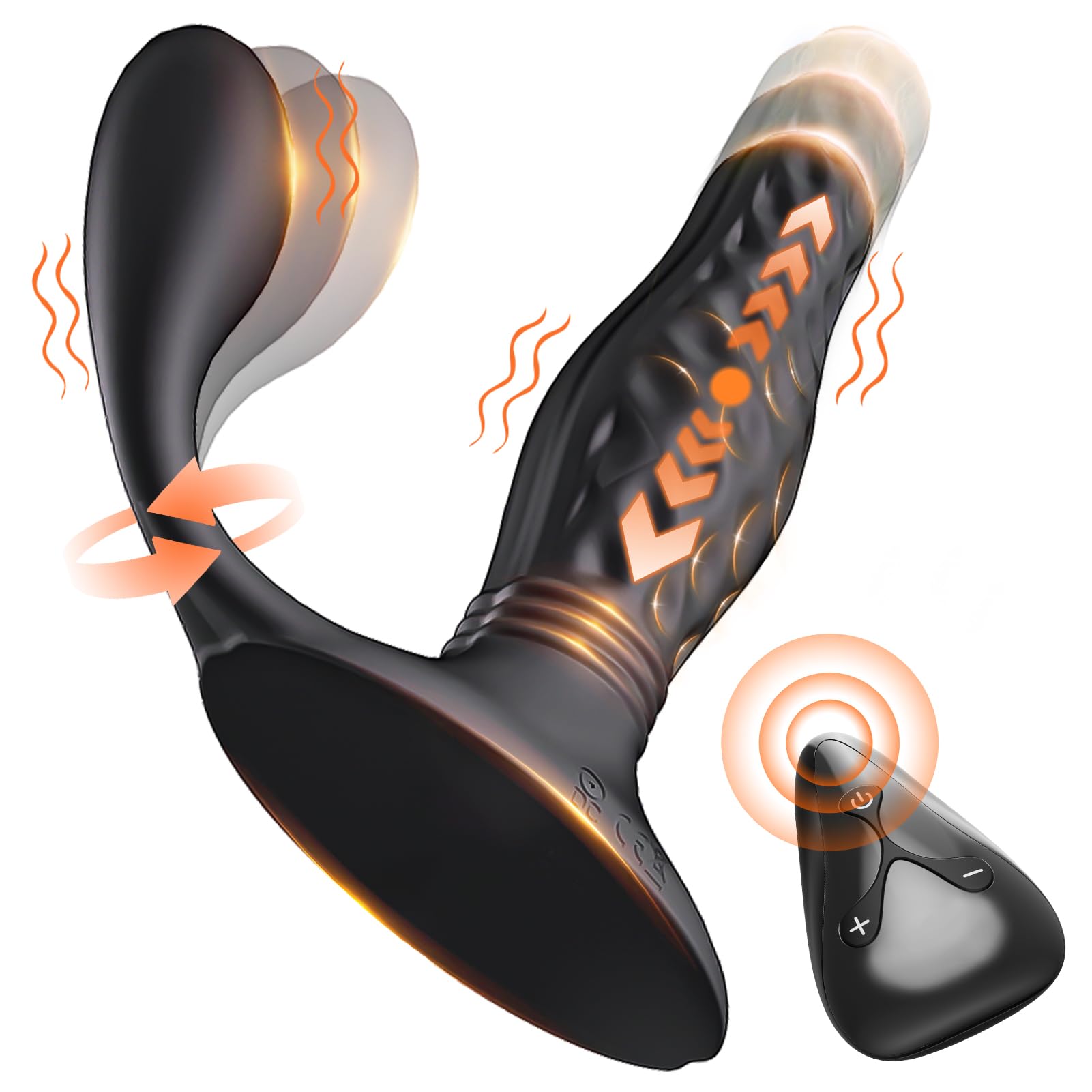 Amazon.com: Thrusting & Vibrating Anal Plug - Prostate Massager Virating Butt  Plug Anal Toys, Remote Control Adult Toys with 12 Vibration & 3 Thrusting  Modes, Prostate Vibrator Male Sex Toys for Men