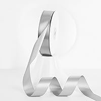 Vista 137 de MEEDEE - Cinta de satén blanca de 2 pulgadas, cinta blanca de lujo de doble cara de 25 yardas, cintas de seda para envoltorios de regalo