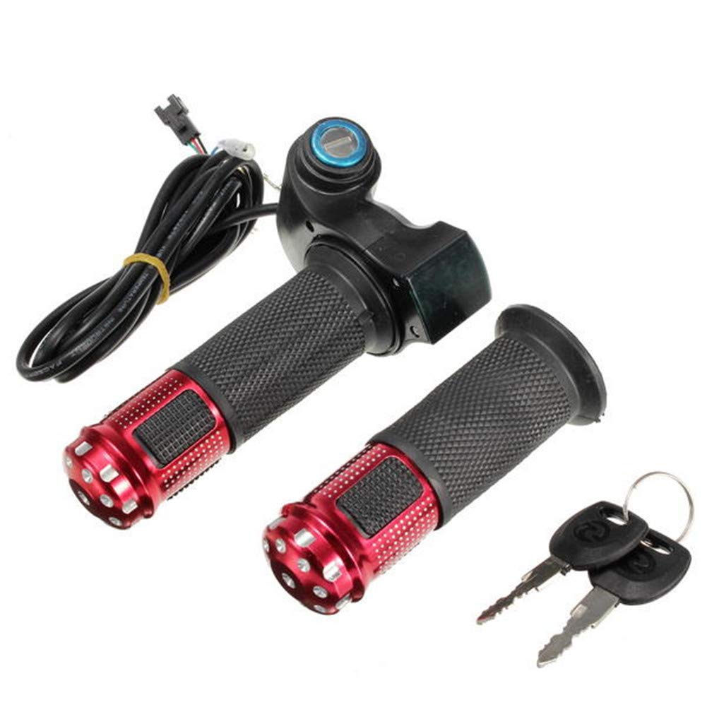 Asdomo24V 36V 48V Scooter EBike Electric Throttle Grip Handlebar With LED Digital Meter