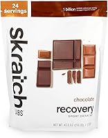 Vista 1 de Skratch Labs Recovery Sport Drink Mix – Chocolate Fórmula 4:1 de carbo-a-proteína post-entrenamiento para una recuperación rápida Proteína