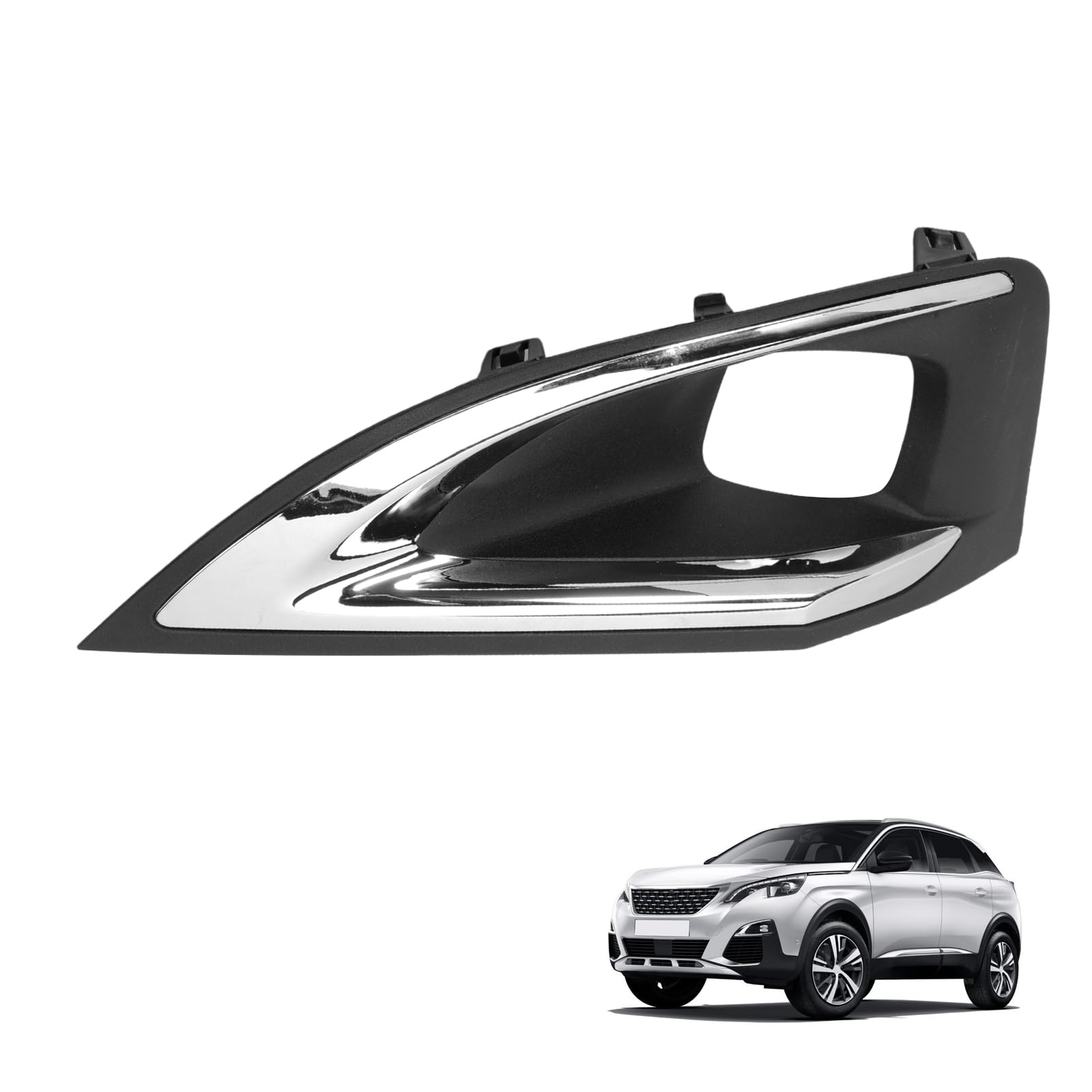 Izquierda cubierta del faro antiniebla for 3008 P84 2016-2019 Delantero Izquierdo Trim Marco 9817136677 1806095X